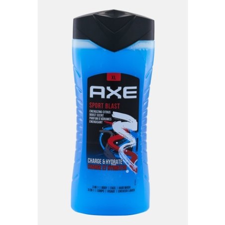 Axee Shower Gel Sports Blast 3 In 1 Body Face And Hair Wash - 400 Ml