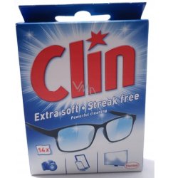 Clin Eyeglass Cleaning Wipes 14 Pieces