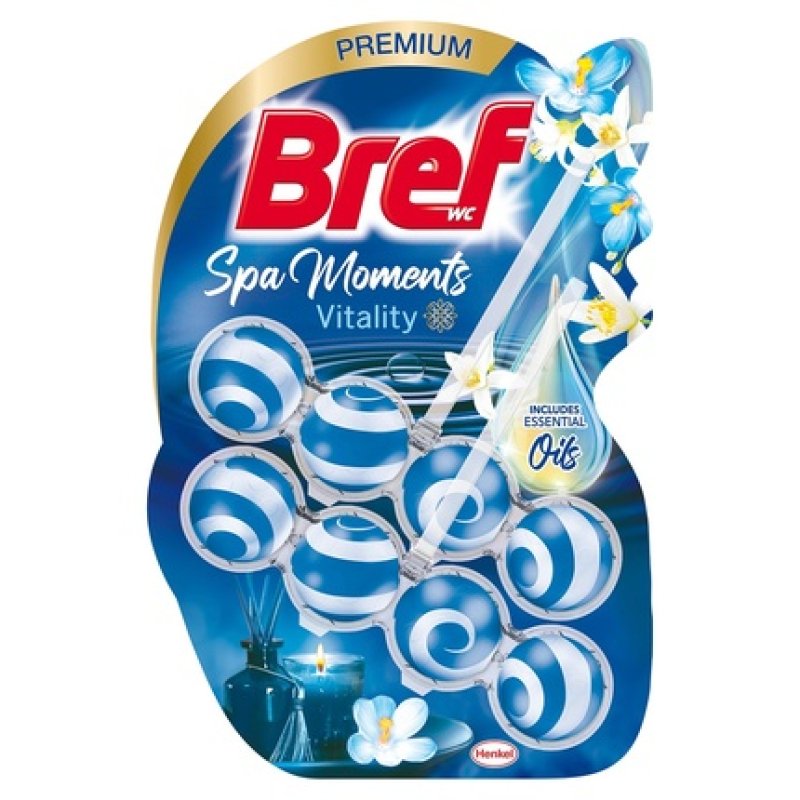 Bref Spa Moments Cleaning And Fragrance Hanging Device For Toilet Vitality - 2 Pieces