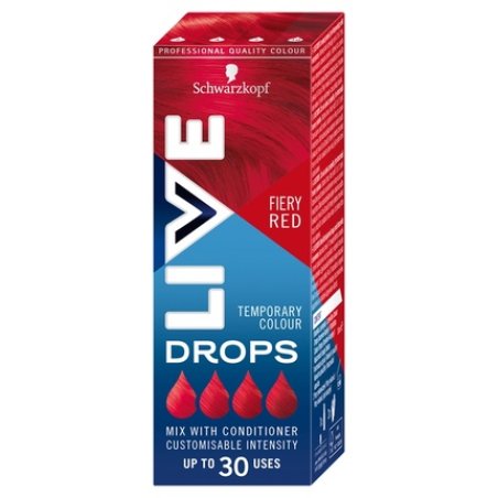 Schwarzkopf Live Drops Washable Hair Dye Fiery Red 30ml