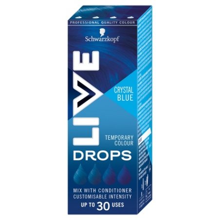 Schwarzkopf Live Drops Washable Hair Dye Crystal Blue 30ml
