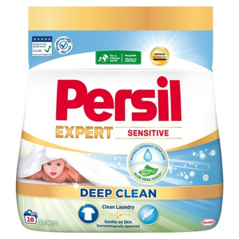 Persil Expert Deep Clean Powder For Washing White Fabrics Sensitive 990g