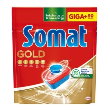 Somat Giga Tabs Gold Dishwasher Capsules 90 Pieces