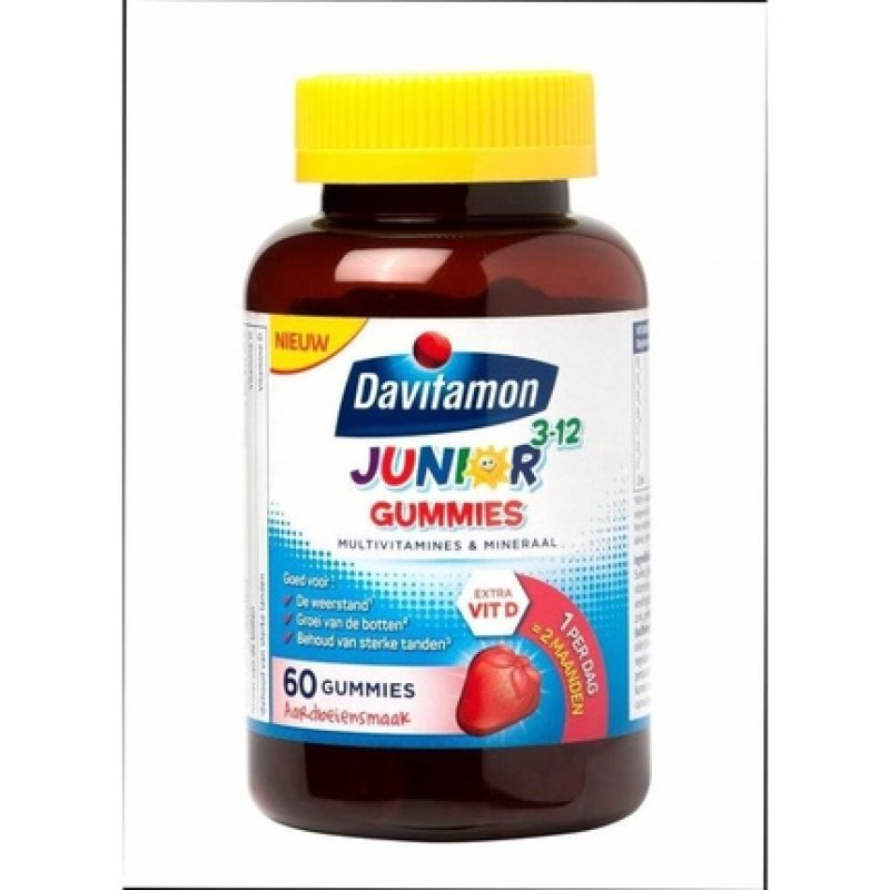 Davitamon Junior 3 Gummies - Multivitamin Children - 60 Pieces - Dietary Supplement