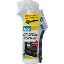 Hg Oven-Grill And Barbecue Cleaner Spray Bbq Brush