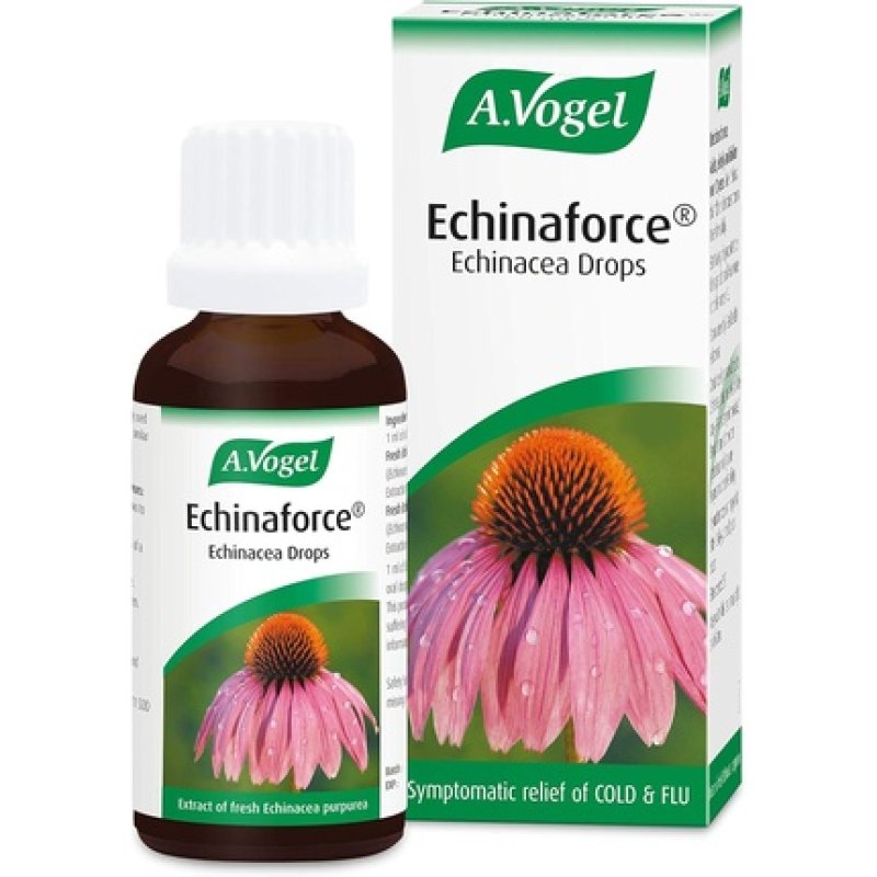 A.Vogel Echinaforce Echinacea Drops Relieves Cold & Flu Symptoms by Strengthening the Immune System 50ml
