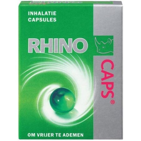 Rhino Caps Inhalation - Steam Remedy For Colds - 16 Capsules