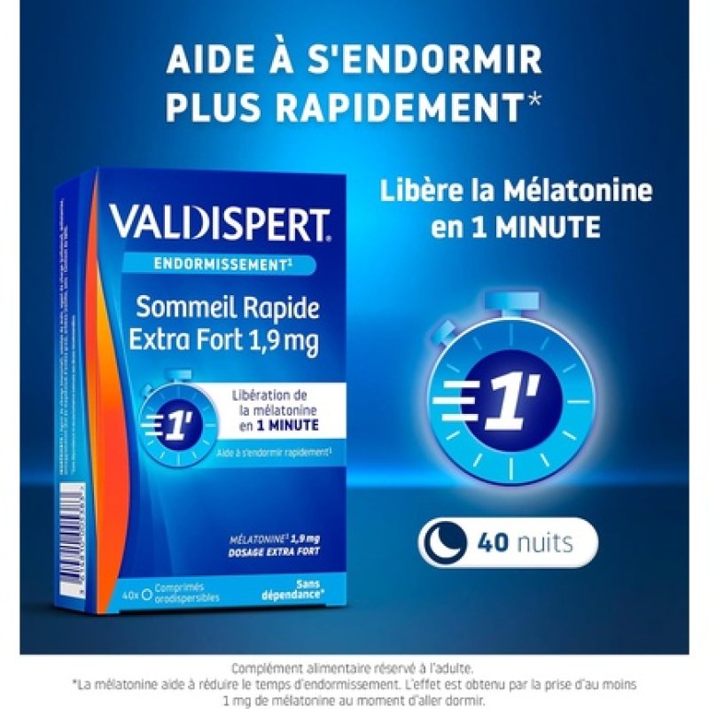 Valdispert Sleep Onset Fast Sleep Extra Strength 1.9mg Supplement