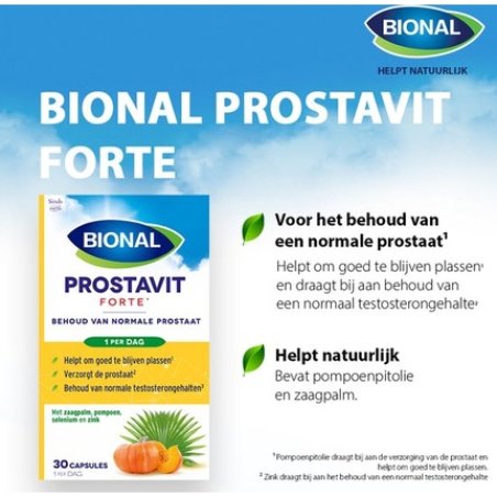 Bional Prostavit Forte - Maintain Normal Prostate And Testosterone Levels - 90 Capsules