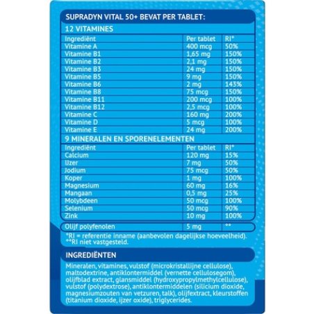 Supradyn Vital 50 - Multivitamins To Stay Vital* - 35 Tablets