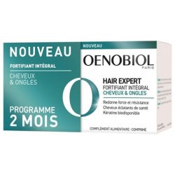 Oenobiol Hair Expert Integral Strengthening of Hair & Nails 60 Tablets - Pack of 2