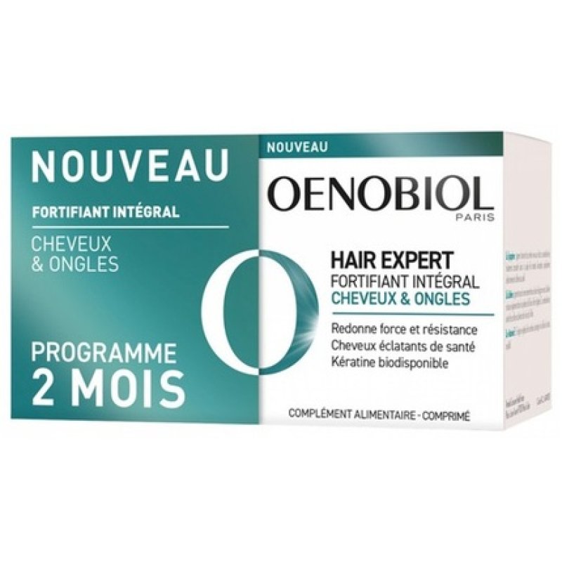 Oenobiol Hair Expert Integral Strengthening of Hair & Nails 60 Tablets - Pack of 2