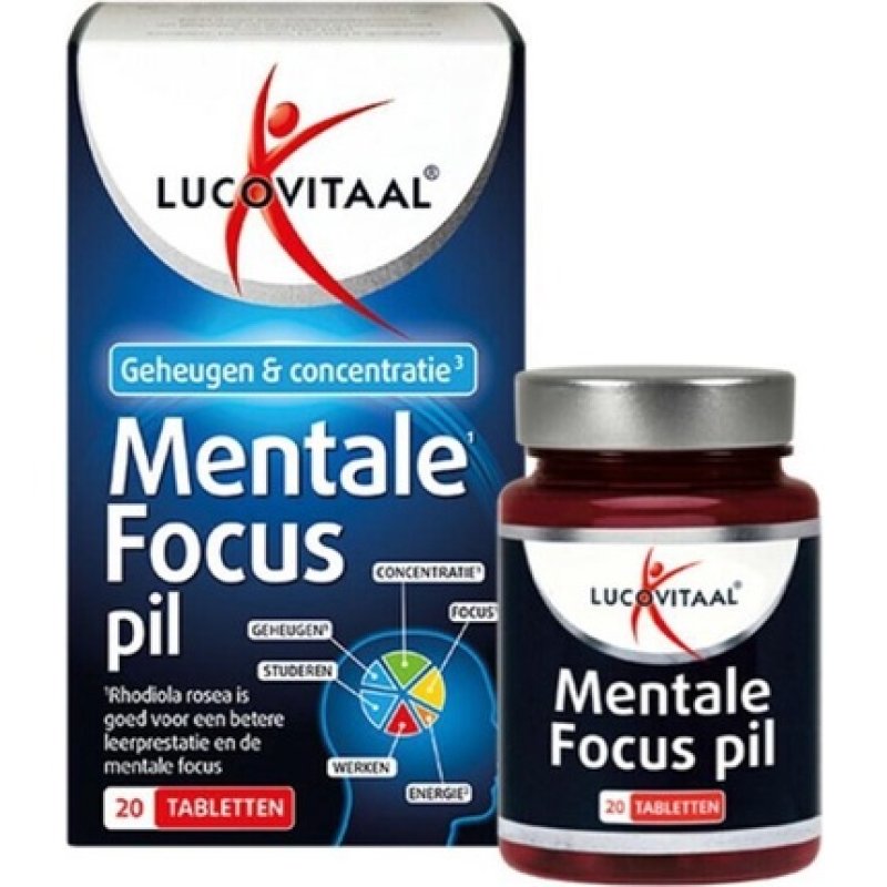 Lucovitaal Dietary Supplements Mental Focus Pill Tablets