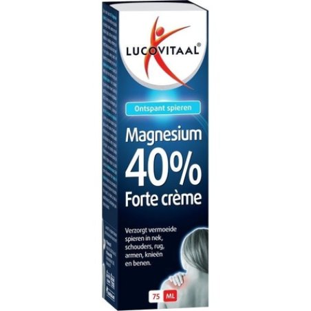 Lucovitaal Magnesium 40% Forte Creme Muscle Balm - 75 Ml