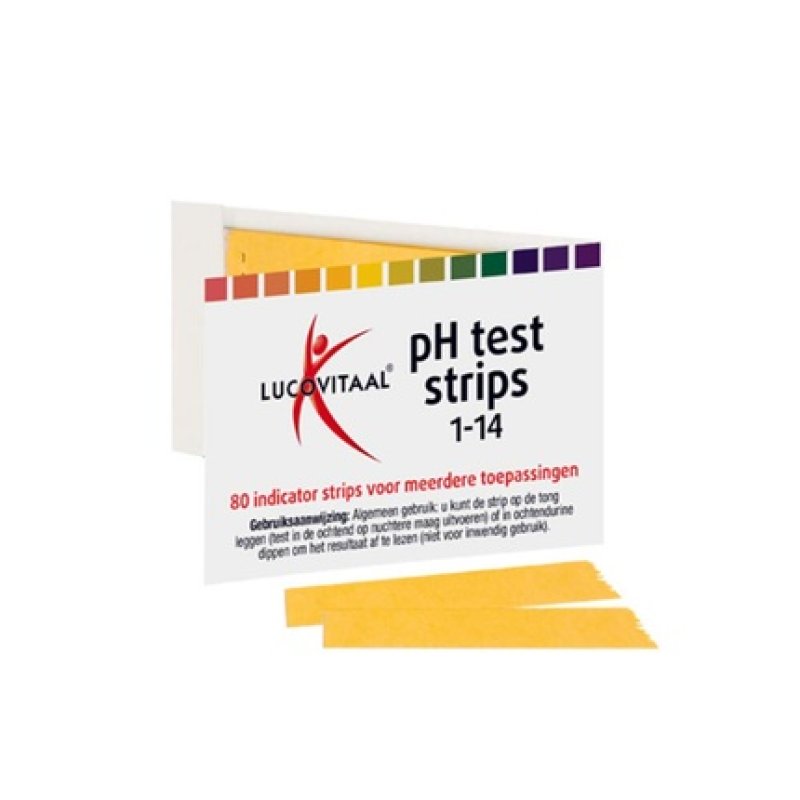 Lucovitaal Acid Base pH Test Strips 80 Pieces