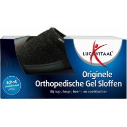 Lucovitaal Orthopedic Gel Slippers - Black - Size 38-39