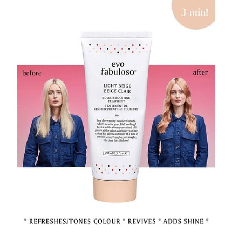 Evo Fabuloso Colour Intensifying Conditioner Light Beige 220ml