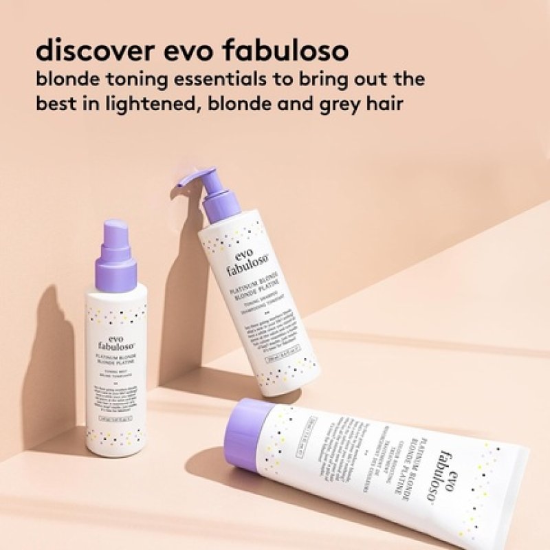 Evo Fabuloso Platinum Blonde Colour Boosting Treatment Colour Care Conditioner for Colour Treated Hair Travel Size 30ml