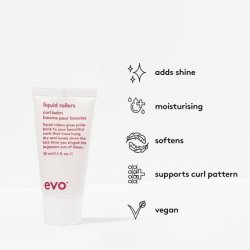 Evo Liquid Rollers Curl Balm Hair Styling Balm Enhances Natural Curls