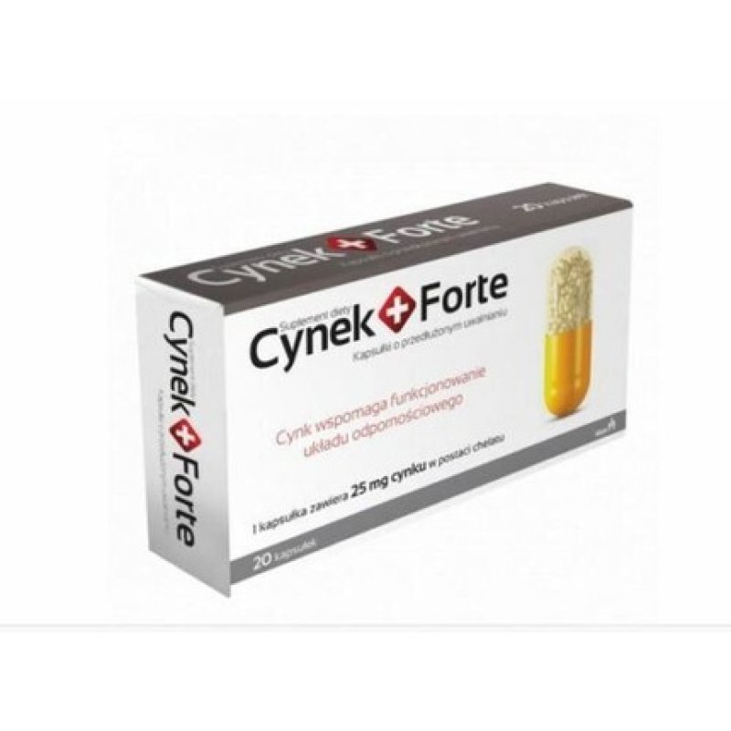 Cynek Plus Forte Zinc Immune System Skin, Hair, and Nails 20 Capsules