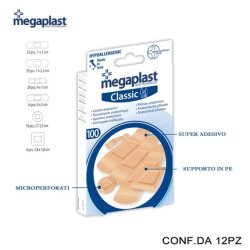 Megaplast Classic Ml 100 Assorted Plasters Per Pack 100 12 Pieces