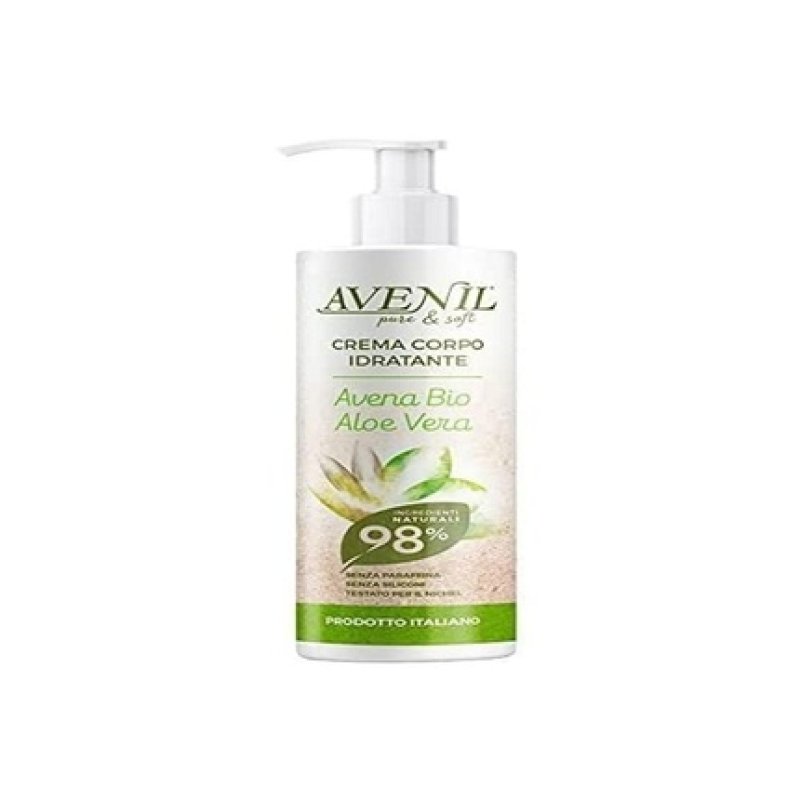 Avenil Moisturizing Body Cream Organic Oat and Aloe Vera 400ml
