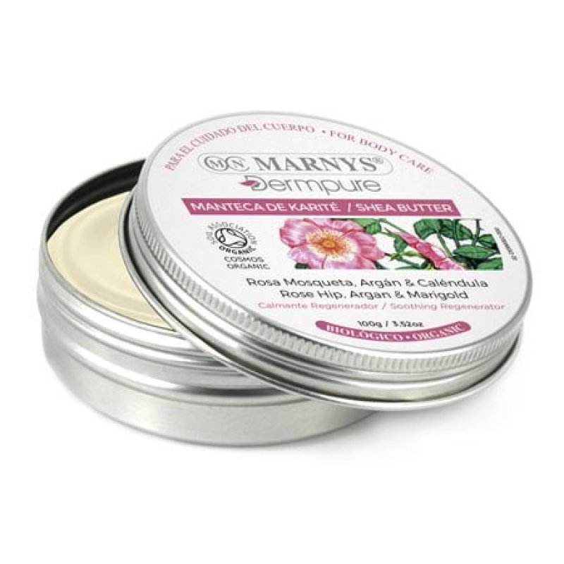 MARNYS Dermpure Rosehip Shea Butter, Argan and Marigold Organic 100% Natural 100g