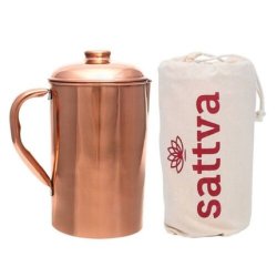 Smooth Copper Pitcher 1950ml Sattva
