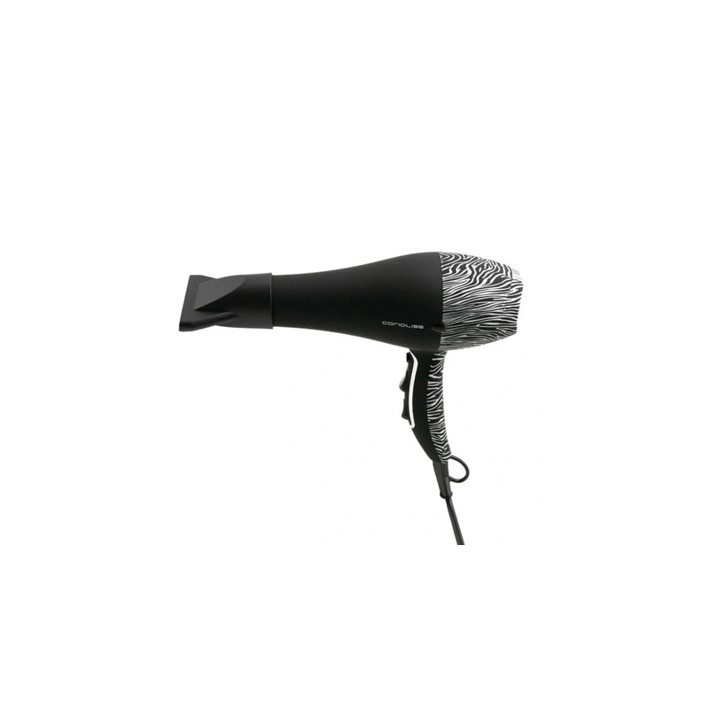 Corioliss Flow Ultra Silver Zebra Soft Touch Hair Dryer