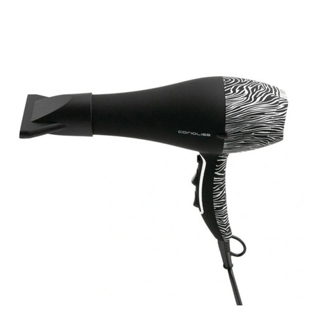Corioliss Flow Ultra Silver Zebra Soft Touch Hair Dryer