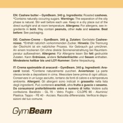 Gymbeam Cashew Butter 340g - 100% Creamy Natural Sweetener