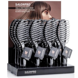 Xanitalia Pro Xan Pro Salon Pro Oval & Vent Paddle Brush X12