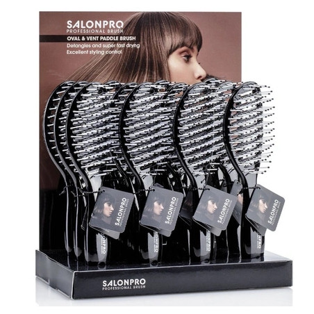 Xanitalia Pro Xan Pro Salon Pro Oval & Vent Paddle Brush X12