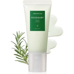 AROMATICA Rosemary Scalp Scrub 5.82oz 165g Sulfate-Free Silicone-Free Vegan with Salt Granules