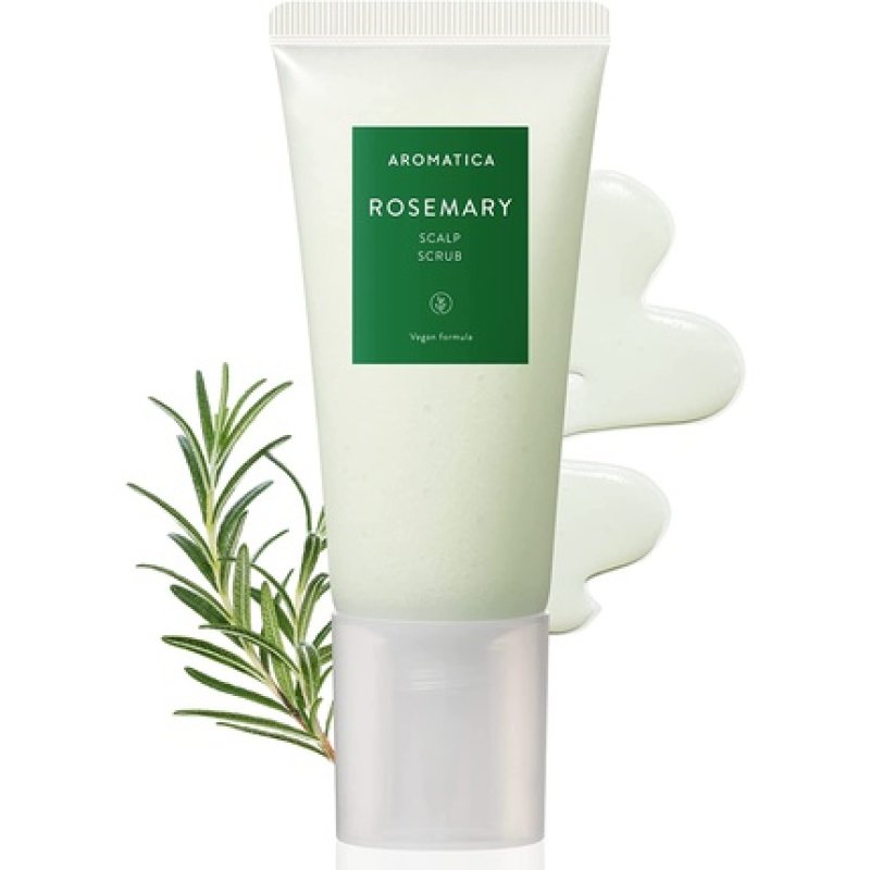 AROMATICA Rosemary Scalp Scrub 5.82oz 165g Sulfate-Free Silicone-Free Vegan with Salt Granules