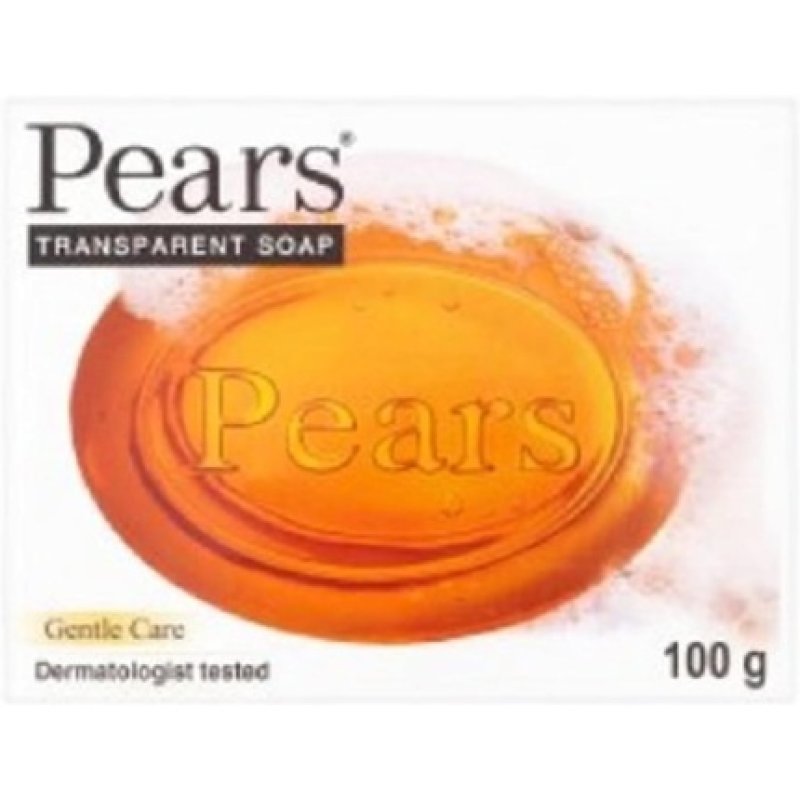 Pears Transparent Amber Soap with Pure Glycerin and Natural Oils 100g