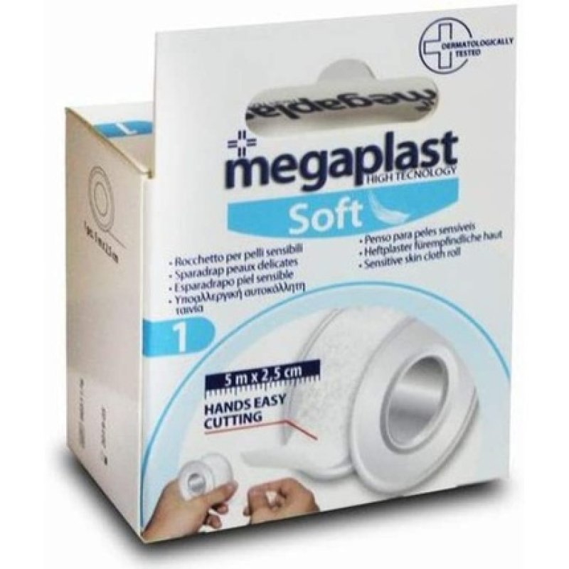 Megaplast White TNT Adhesive Tape 2.5cm x 5m