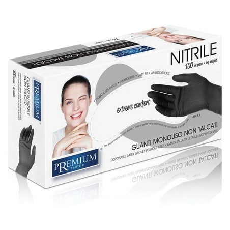 Xanitalia Pro Xan Pro Nitrile Gloves Black Size Small Pack Of 100
