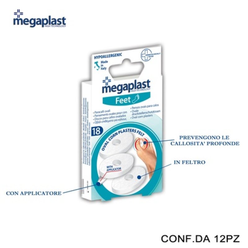 Megaplast Feet Ml 18 Oval Felt Pads Pack Of 18