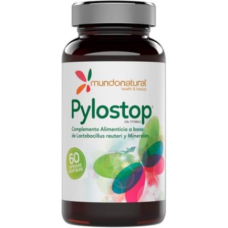 Mundonatural Pylostop Dietary Supplement 60 Capsules 34g