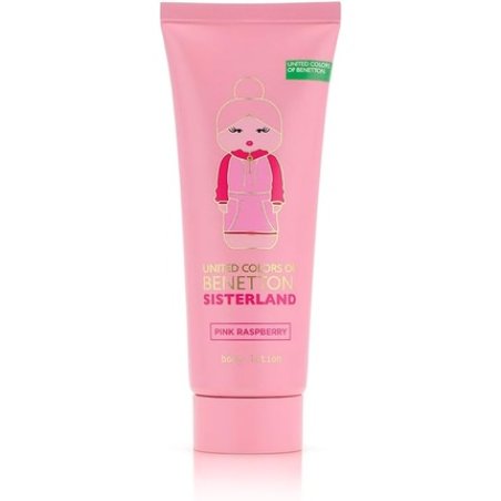Benetton Sisterland Pink Raspberry Gift Set for Women EDT 80ml Body Lotion 75ml - Long Lasting - Fresh, Young and