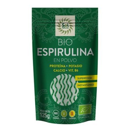 Sol Natural Organic Spirulina Powder 125g