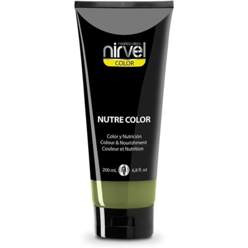 Nirvel NUTRE COLOR Violet Professional Mask 200ml - Temporary Color for Nourishment and Brightness Green