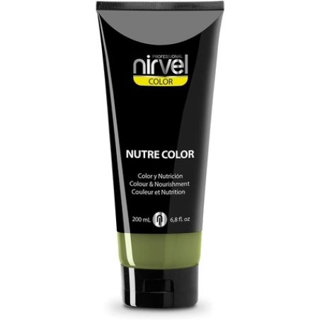 Nirvel NUTRE COLOR Violet Professional Mask 200ml - Temporary Color for Nourishment and Brightness Green