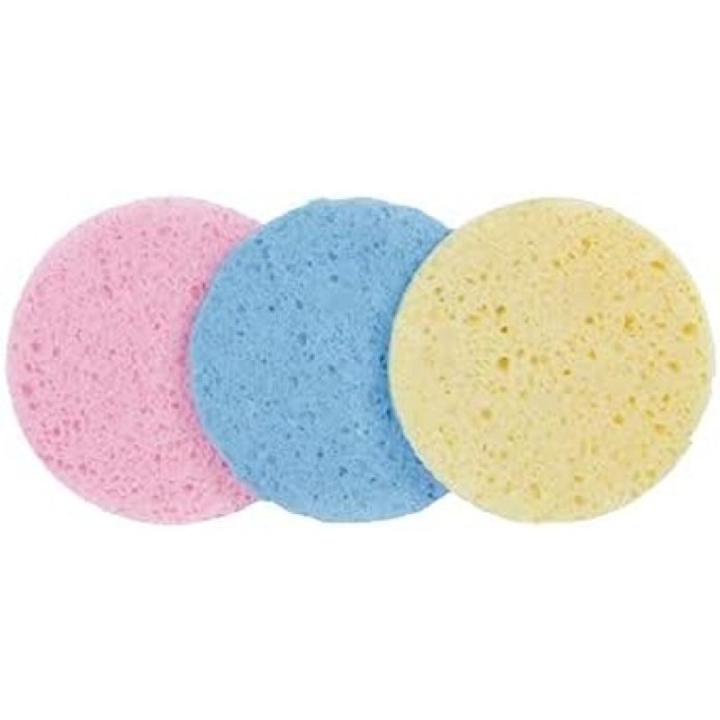 BIFULL Set Sponges Unmake Up 110mm Circle Colors Plus 3 Units Black White Standard