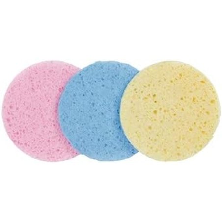 BIFULL Set Sponges Unmake Up 110mm Circle Colors Plus 3 Units Black White Standard