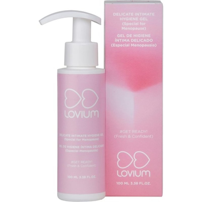 LOVIUM Intimate Gel for Women Special Menopause Vaginal Hygiene Enriched with Aloe Vera Paraben-Free Intimate Soap for