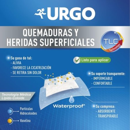 Urgo Waterproof Burns and Superficial Wounds Sterile Dressings