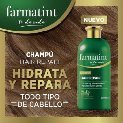 Farmatint Shampoo 96.5% Natural Ingredients Strengthens and Nourishes Hair - 250ml