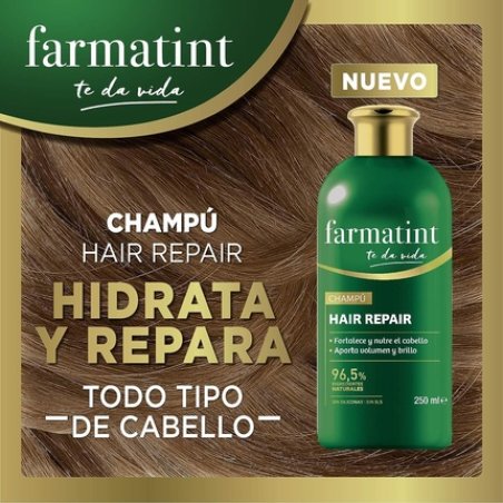 Farmatint Shampoo 96.5% Natural Ingredients Strengthens and Nourishes Hair - 250ml